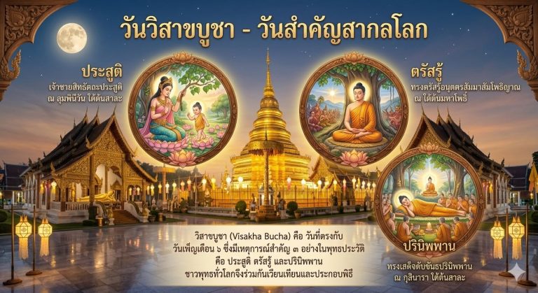  วันวิสาขบูชา ปีนี้… ชวนอิ่มบุญ อุ่นใจ ปลอดภัยทั่วหน้า 