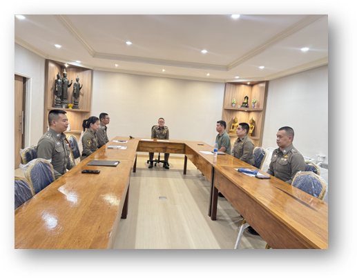 ประชุมประชุมเร่งรัดสำนวนการสอบสวนคดีอาญา-จราจร คดีอาชญากรรมทางเทคโนโลยี และสอบถามปัญหาในการปฏิบัติงานต่างๆ